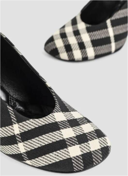 Burberry Geruite patroon hoge hakken pumps Black Dames