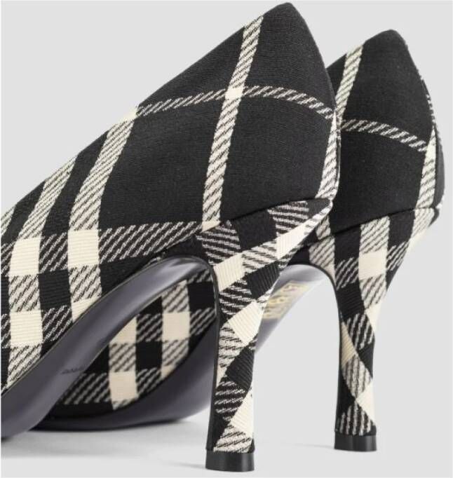 Burberry Geruite patroon hoge hakken pumps Black Dames