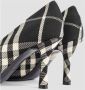 Burberry Geruite patroon hoge hakken pumps Black Dames - Thumbnail 6