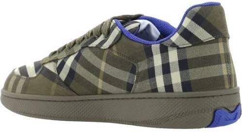 Burberry Geruite Sneakers met Vetersluiting Multicolor Heren