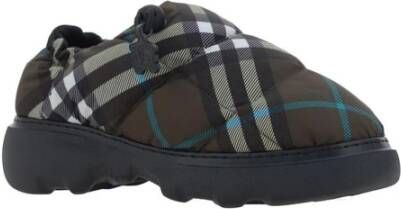 Burberry Gewatteerde Check Slip-On Platte Schoenen Multicolor Dames