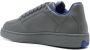 Burberry Grijze Leren Sneakers met Blauw Interieur Gray Heren - Thumbnail 2