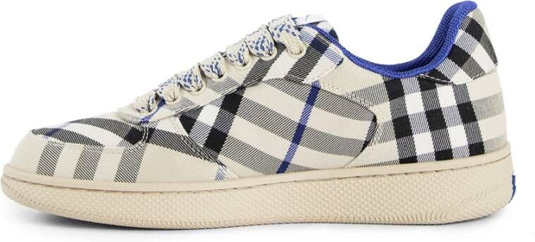 Burberry Handtekening Check Lace-Up Terras Schoenen Beige Dames