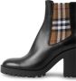 Burberry Slip-on Zwarte Laarzen met Check Inzetstukken Black Dames - Thumbnail 15