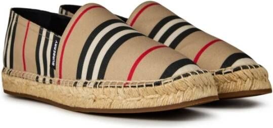 Burberry Icon Gestreepte Espadrilles Multicolor Dames