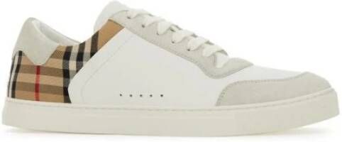 Burberry Multicolor Leren Sneakers Ss2024 Model 8069089_A9022 White Heren