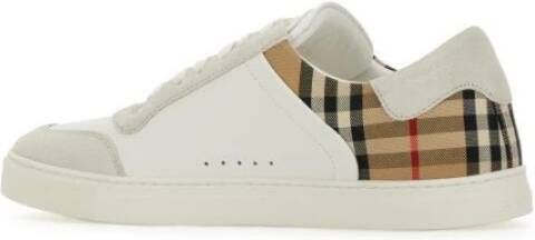 Burberry Multicolor Leren Sneakers Ss2024 Model 8069089_A9022 White Heren