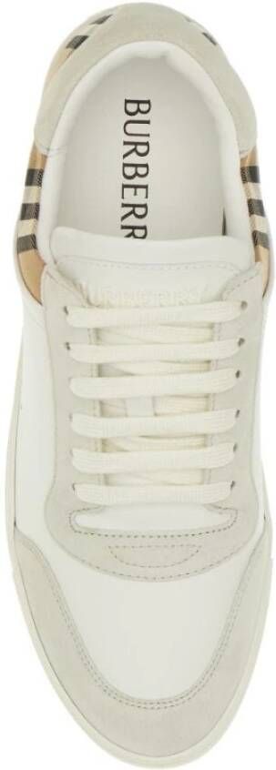 Burberry Multicolor Leren Sneakers Ss2024 Model 8069089_A9022 White Heren