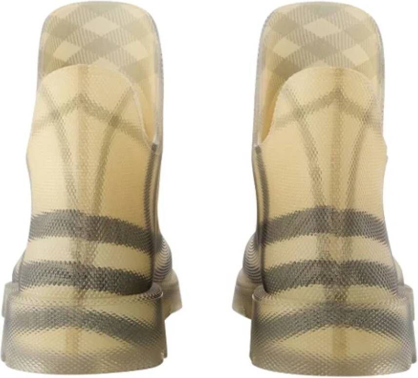 Burberry Plastic boots Beige Dames