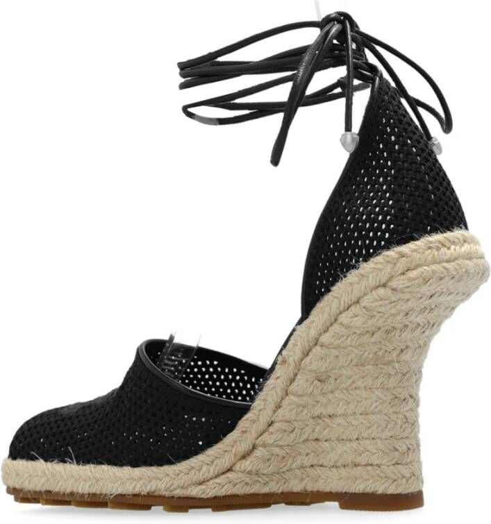 Burberry Plunge Wedge Espadrilles Black Dames