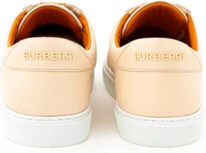 Burberry Roze Leren Sneaker Pink Dames