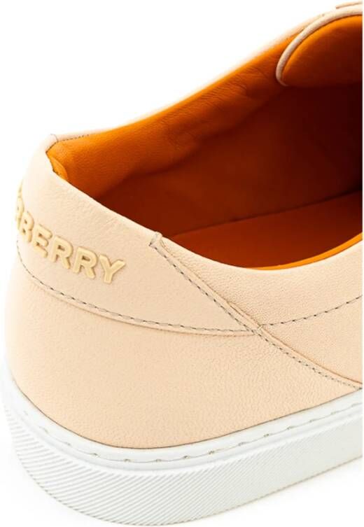 Burberry Roze Leren Sneaker Pink Dames