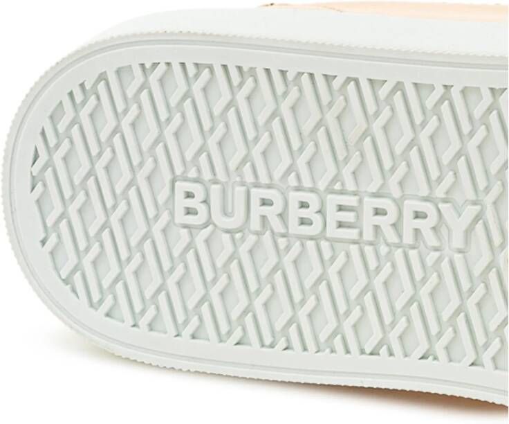 Burberry Roze Leren Sneaker Pink Dames