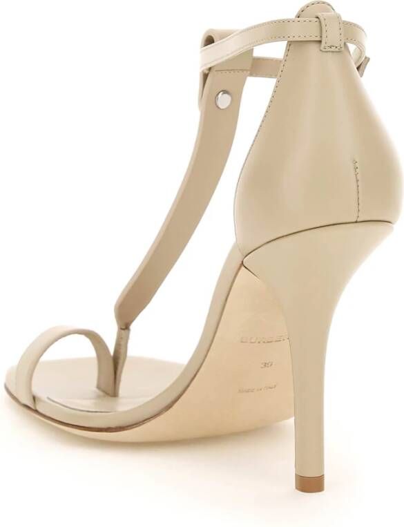 Burberry Elegante Stiletto-hak Sandalen Beige Dames