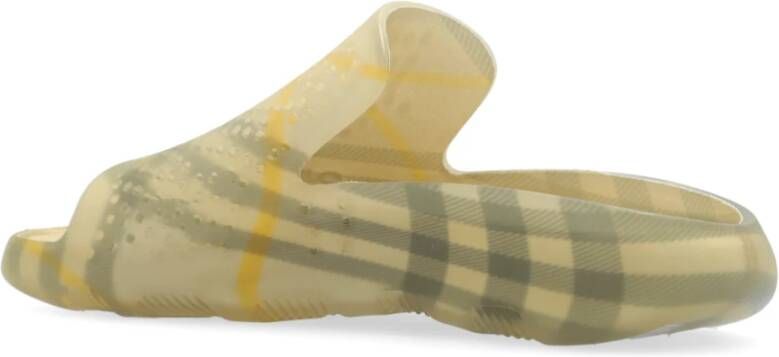 Burberry Slides met logo Multicolor Dames