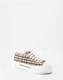 Burberry Beige Lage Sneakers met Herhaald Merkpatroon Beige Dames - Thumbnail 3