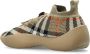 Burberry Gebreide sneakers met ruitmotief en trekkoord Beige - Thumbnail 9