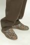 Burberry Geruit Patroon Veterschoenen Platte Zool Brown Heren - Thumbnail 8