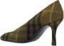 Burberry Stiletto Baby Pumps met Check Print Green Dames - Thumbnail 3