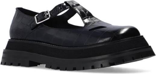 Burberry T-Bar leren schoenen Black Dames