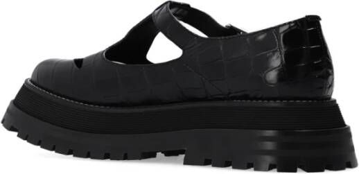 Burberry T-Bar leren schoenen Black Dames