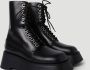 Burberry Zwarte Leren Veterschoenen Black Dames - Thumbnail 9