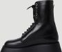 Burberry Zwarte Leren Veterschoenen Black Dames - Thumbnail 10