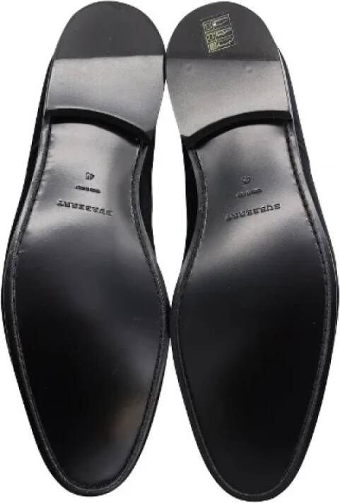 Burberry Vintage Pre-owned Cotton flats Black Heren