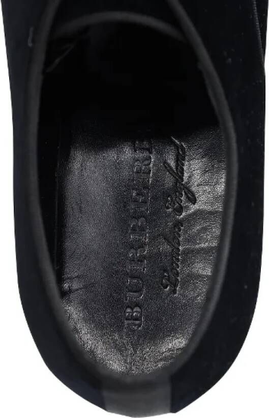 Burberry Vintage Pre-owned Cotton flats Black Heren