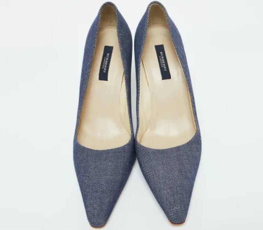 Burberry Vintage Pre-owned Denim heels Blue Dames