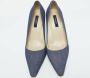 Burberry Vintage Pre-owned Denim heels Blue Dames - Thumbnail 2