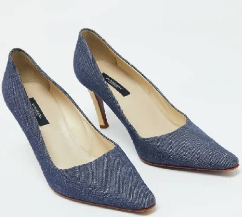 Burberry Vintage Pre-owned Denim heels Blue Dames