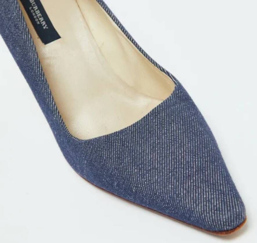 Burberry Vintage Pre-owned Denim heels Blue Dames