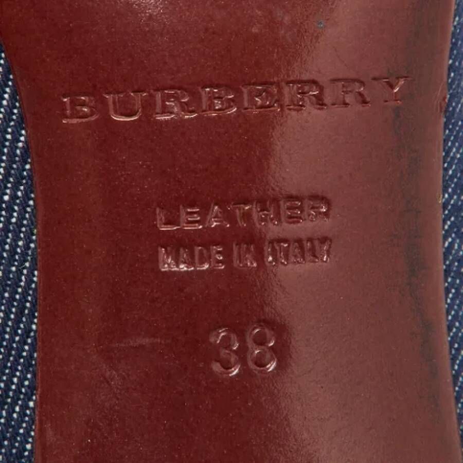 Burberry Vintage Pre-owned Denim heels Blue Dames