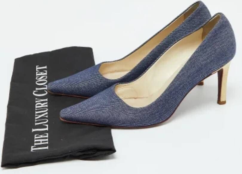 Burberry Vintage Pre-owned Denim heels Blue Dames