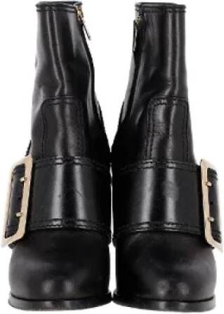 Burberry Vintage Pre-owned Leather boots Black Dames