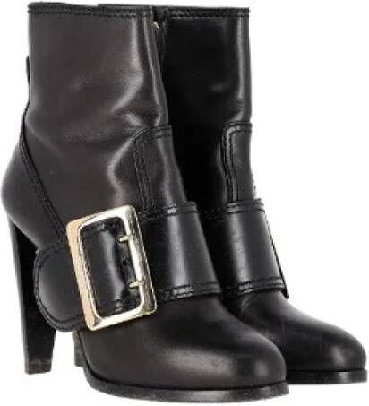 Burberry Vintage Pre-owned Leather boots Black Dames