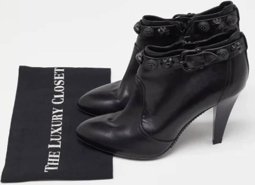 Burberry Vintage Pre-owned Leather boots Black Dames