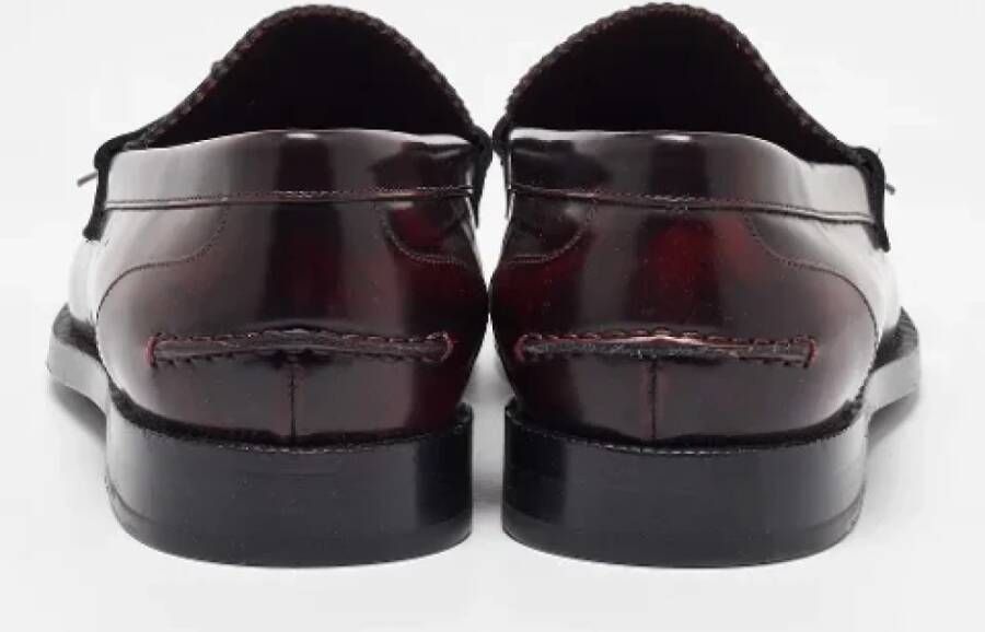 Burberry Vintage Pre-owned Leather flats Brown Heren