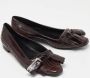 Burberry Vintage Pre-owned Leather flats Red Dames - Thumbnail 4