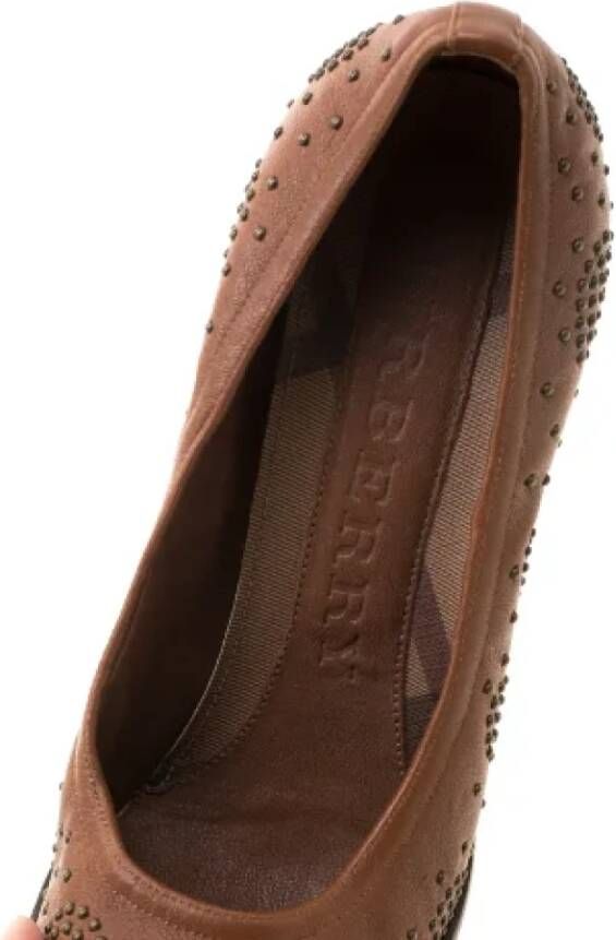 Burberry Vintage Pre-owned Leather heels Brown Dames