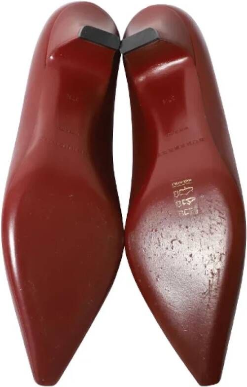 Burberry Vintage Pre-owned Leather heels Red Dames