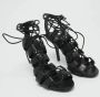 Burberry Vintage Pre-owned Leather sandals Black Dames - Thumbnail 4