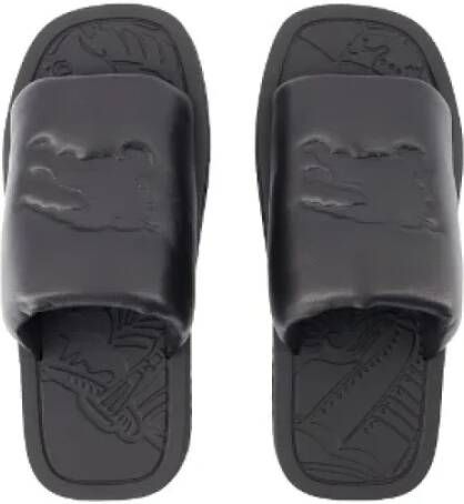 Burberry Vintage Pre-owned Leather sandals Black Dames