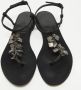 Burberry Vintage Pre-owned Leather sandals Black Dames - Thumbnail 3