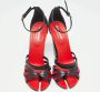 Burberry Vintage Pre-owned Leather sandals Black Dames - Thumbnail 3