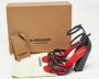 Burberry Vintage Pre-owned Leather sandals Black Dames - Thumbnail 9