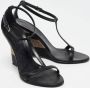 Burberry Vintage Pre-owned Leather sandals Black Dames - Thumbnail 4