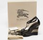 Burberry Vintage Pre-owned Leather sandals Black Dames - Thumbnail 9