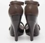 Burberry Vintage Pre-owned Leather sandals Brown Dames - Thumbnail 6